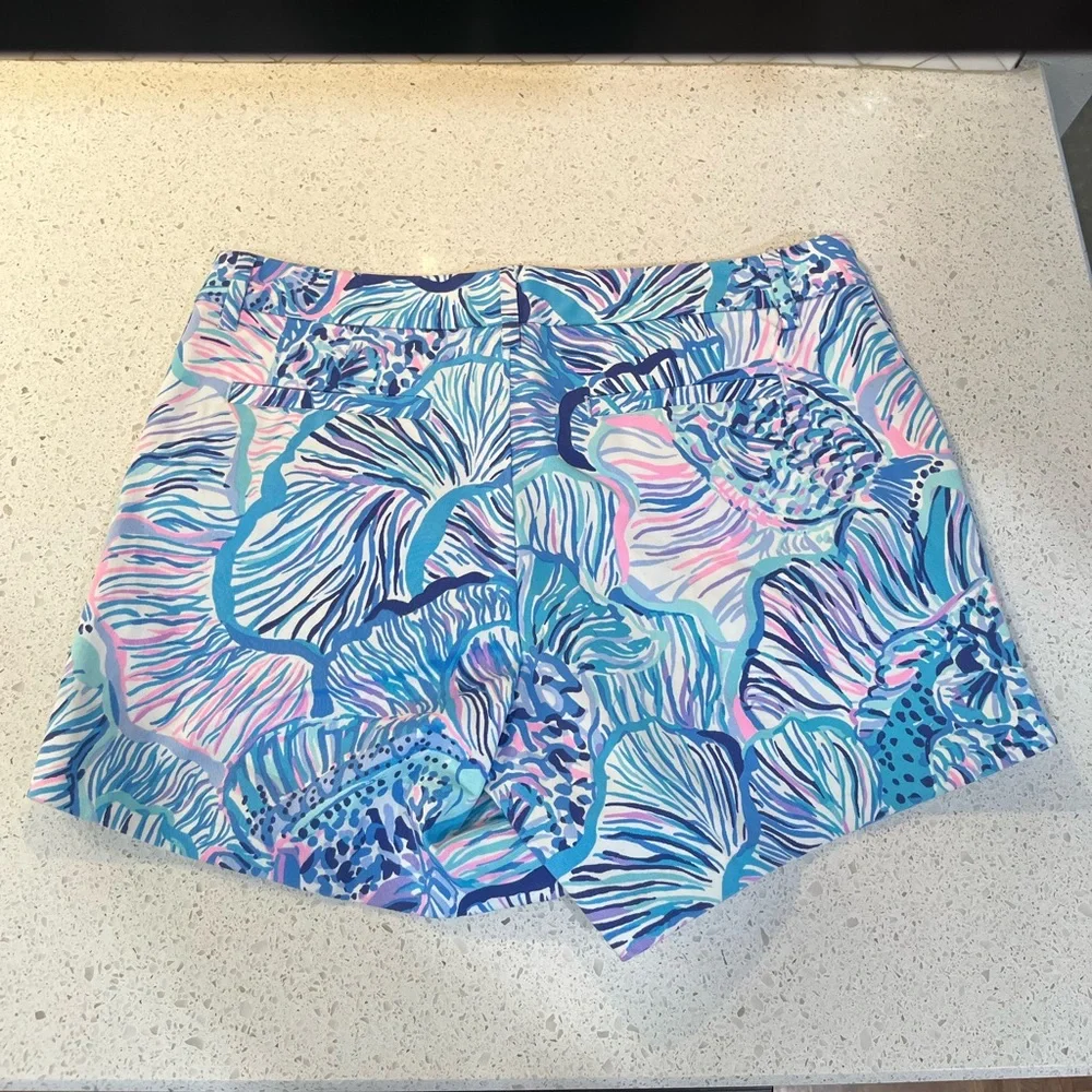 Lilly Pulitzer Callahan Stretch Shorts Fishful Thinking Size 8 NWT - Picture 5 of 13